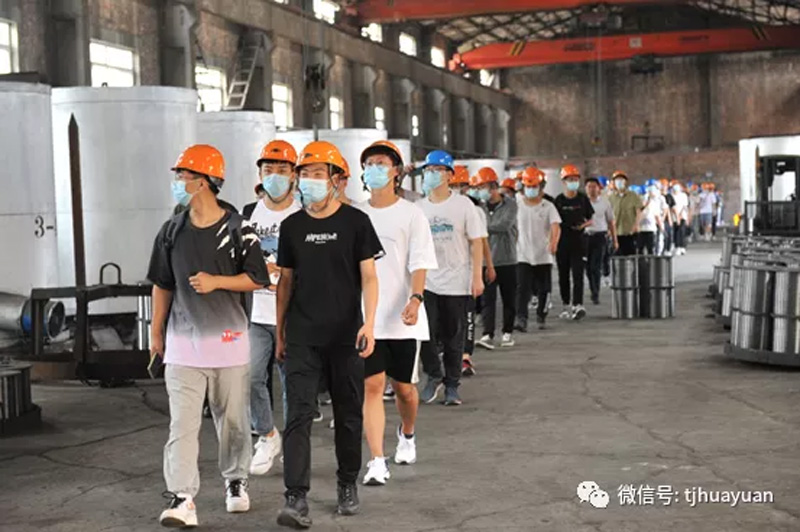 河北工业大学师生到华源线材旅行交流